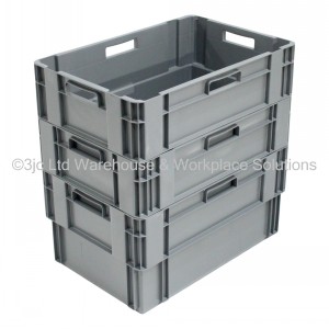 Standard Euro Box 60cm Solid Sides & Base 50 Litre